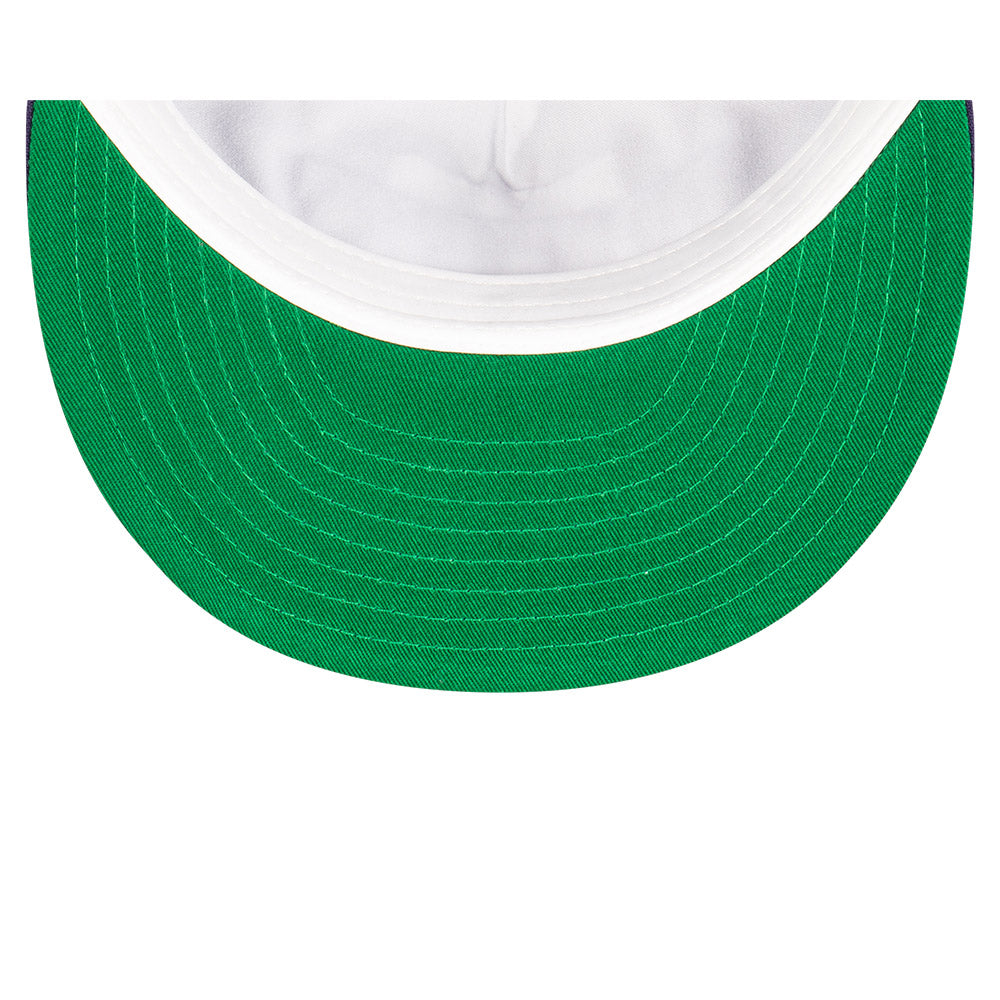 Fremantle Dockers Hat - 2023 AFL Purple Tall Text The Golfer Snapback - New Era